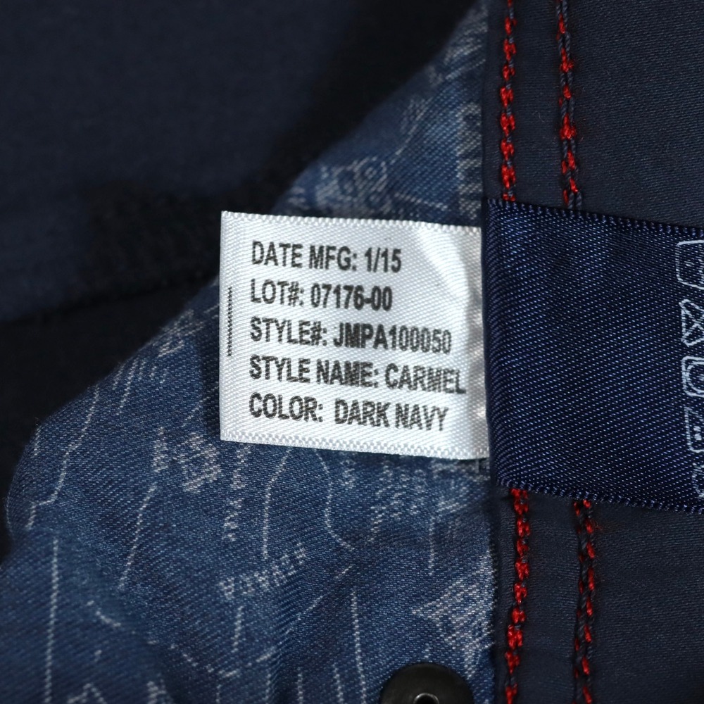 Johnnie-O Carmel Pants Mens 35x32 Dark Navy Blue Straight Leg 5-Pocket Casual Go - Picture 11 of 12